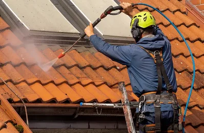 Démoussage et hydrofuge de toiture à Douains